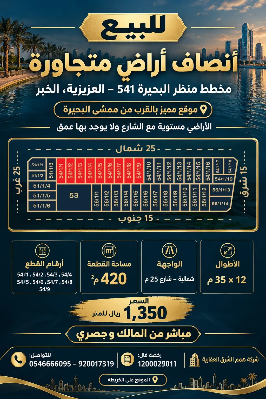 ارض للبيع في حي الشفاء - الخبر