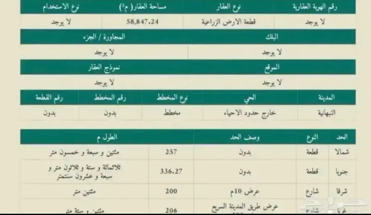 ارض للبيع في ثادج