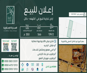 ارض للبيع  في  الكهفه حي الكهفة